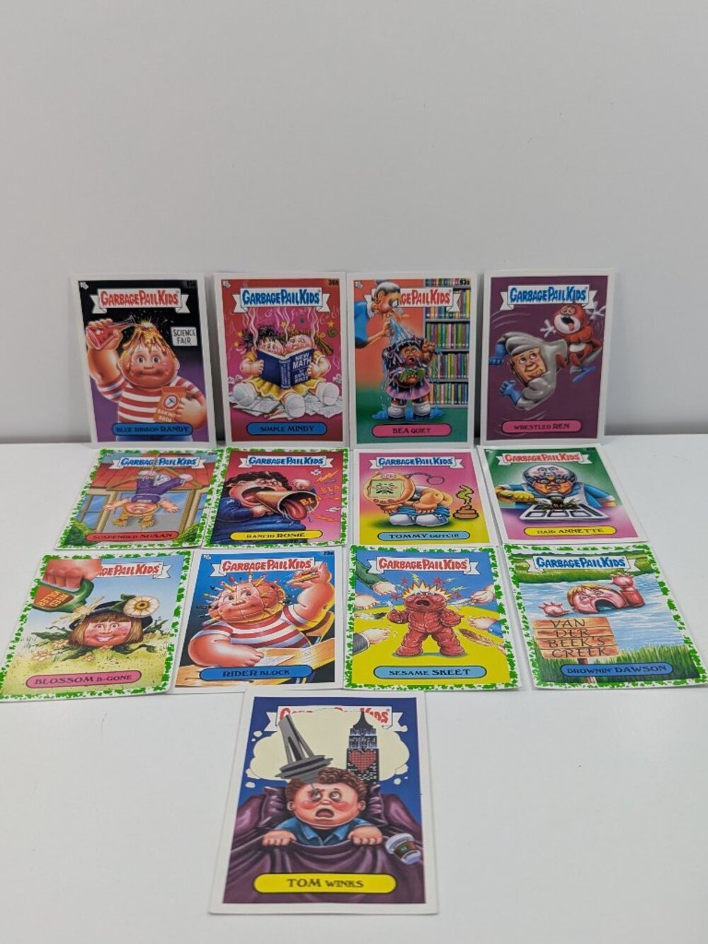 13 miscellaneous Garbage Pail Kids collectable cards